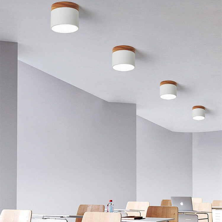 Scandinavian Color-Changing LED Flush Mount Ceiling Light