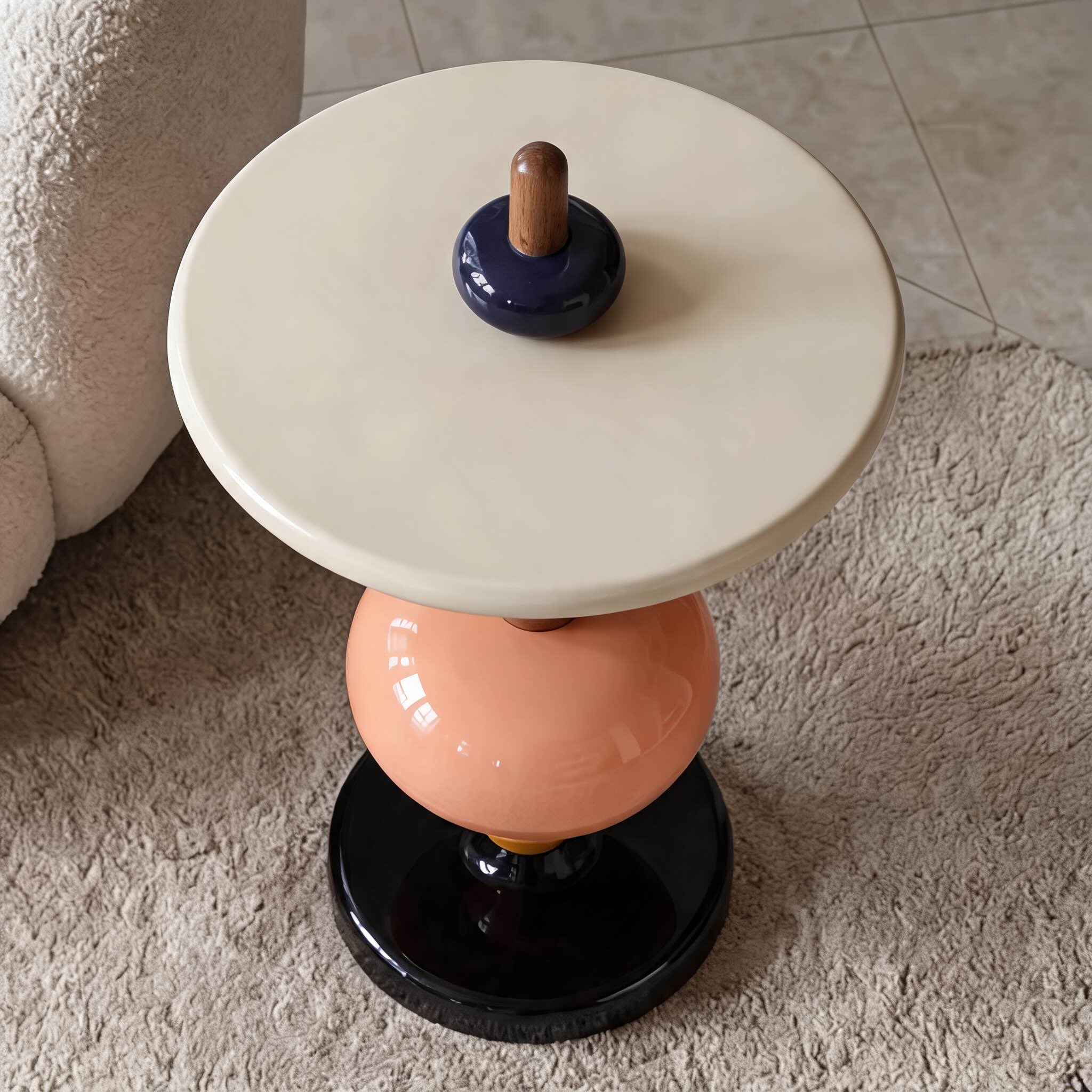 Scandinavian Modular Wooden Side Table