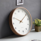 Scandinavian Natural Wood Quartz Wall Clock