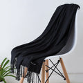 Scarf 100% Cashmere Ultra-Soft Oversized Fringed