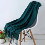 Scarf 100% Cashmere Ultra-Soft Oversized Fringed