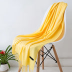 Scarf 100% Cashmere Ultra-Soft Oversized Fringed