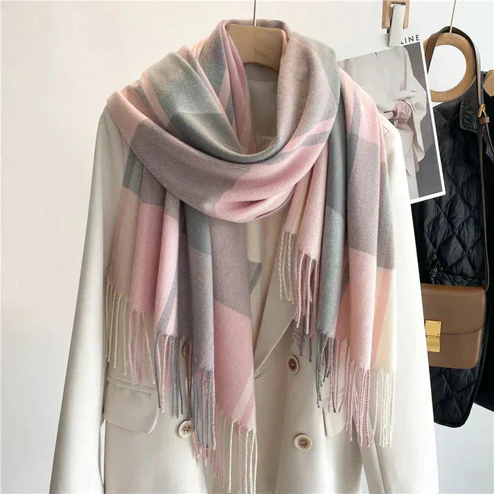 Scarf Classic Check Pattern Soft & Warm