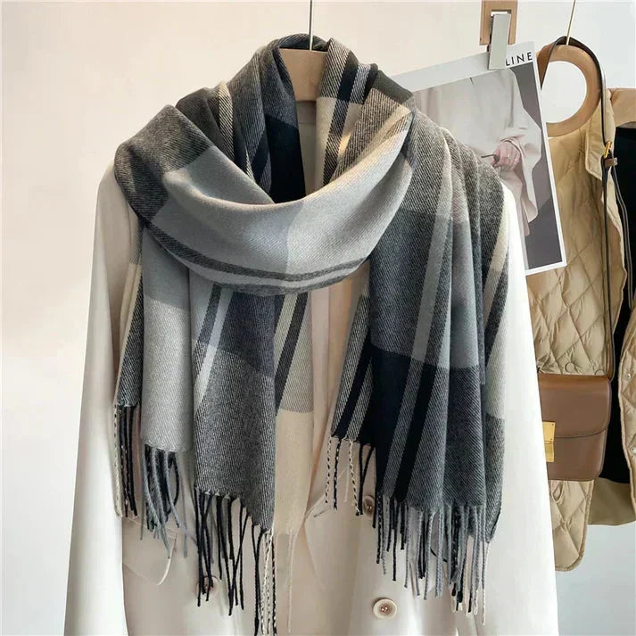 Scarf Classic Check Pattern Soft & Warm
