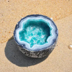 Scented Candle Geode Design Natural Wax Long Burn