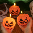 Scented Candle Pumpkin Design Vanilla & Pumpkin Scent 30-Hour Burn