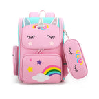School Backpack Unicorn Design Matching Pencil Case