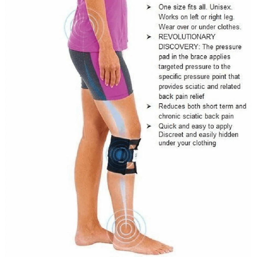 Sciatic Nerve Brace Targeted Acupressure & Adjustable Strap