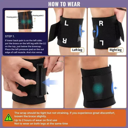 Sciatic Nerve Brace Targeted Compression Adjustable & Breathable