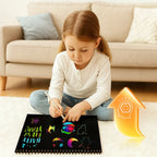 Scratch Art Kit Hidden Rainbow 10 Sheets Wooden Stylus