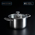 Scratch-Resistant Titanium Cooking Pot (Induction & Dishwasher-Safe)