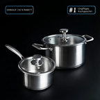 Scratch-Resistant Titanium Cooking Pot (Induction & Dishwasher-Safe)
