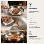 Scratch-Resistant Titanium Non-Stick Deep Frying Pan (28 cm)