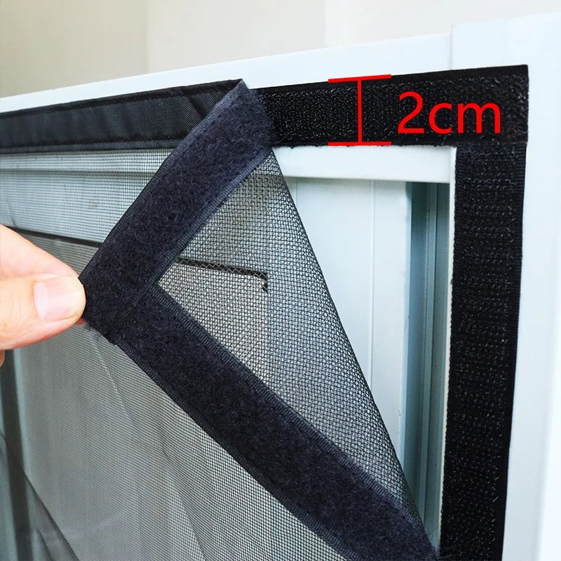 Screen Door Automatic Magnetic Closure Fine-Mesh Polyester