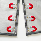 Screen Door Automatic Magnetic Closure Fine-Mesh Polyester