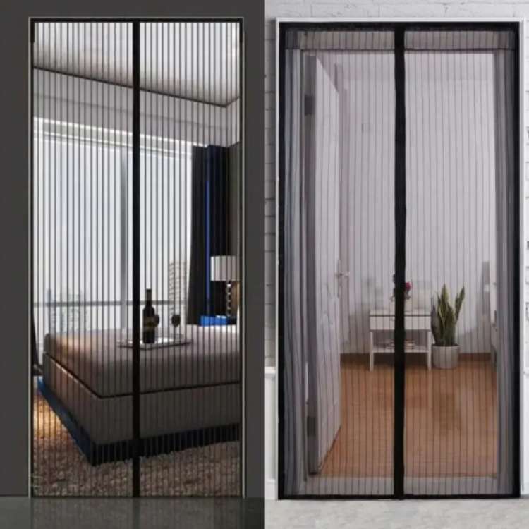 Screen Door Magnetic Tear-Resistant Mesh & Hands-Free Closure
