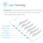 Screen Protector Tempered 9H Hardness HD Clarity 2 Pack
