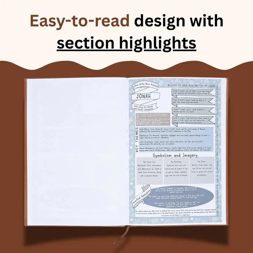 Scripture Study Journal 66-Book Summaries Soft-Touch Faux Leather