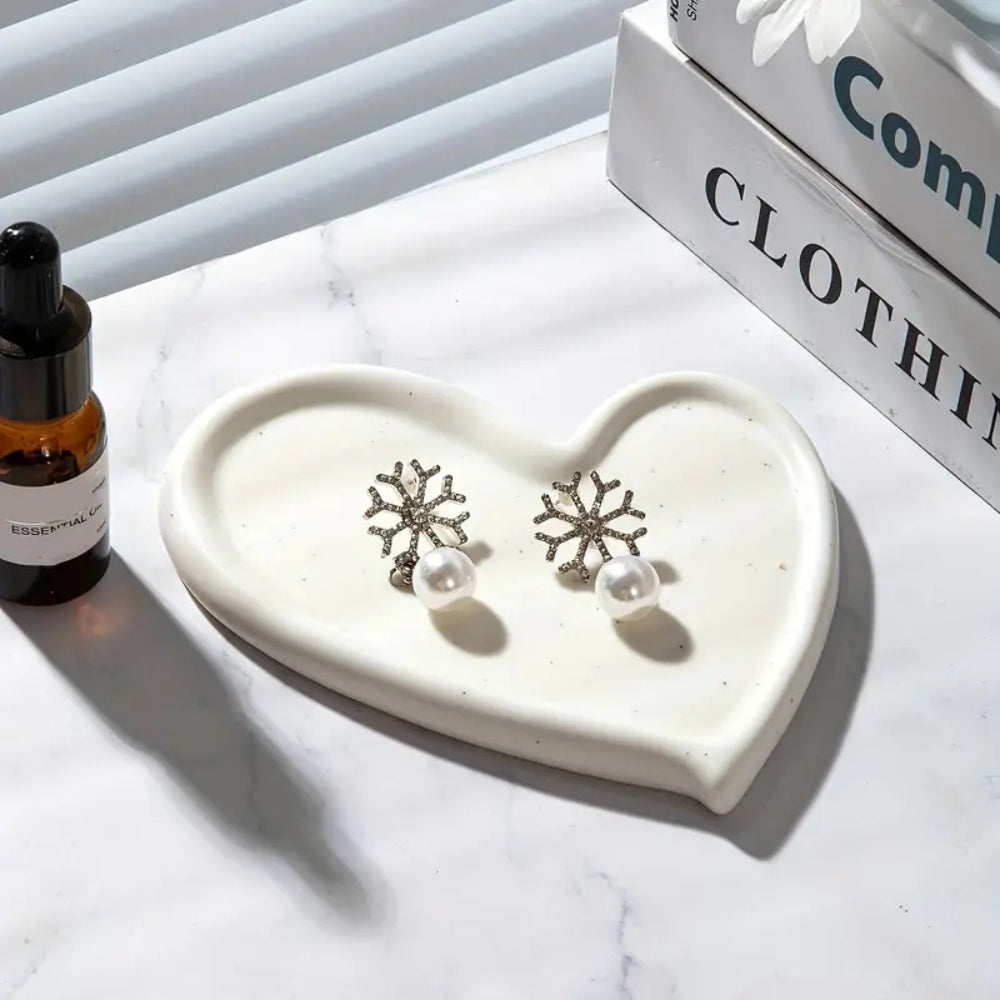 Sculpted Ceramic Jewelry Tray (Ring & Earring Organizer)