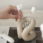 Sculpted Knot Ceramic Vanity & Desk Organizer