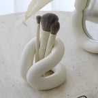 Sculpted Knot Ceramic Vanity & Desk Organizer