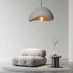 Sculptural Downward-Focused Damp-Rated Pendant Light (Hardwired)