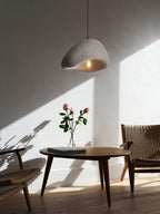 Sculptural Downward-Focused Damp-Rated Pendant Light (Hardwired)