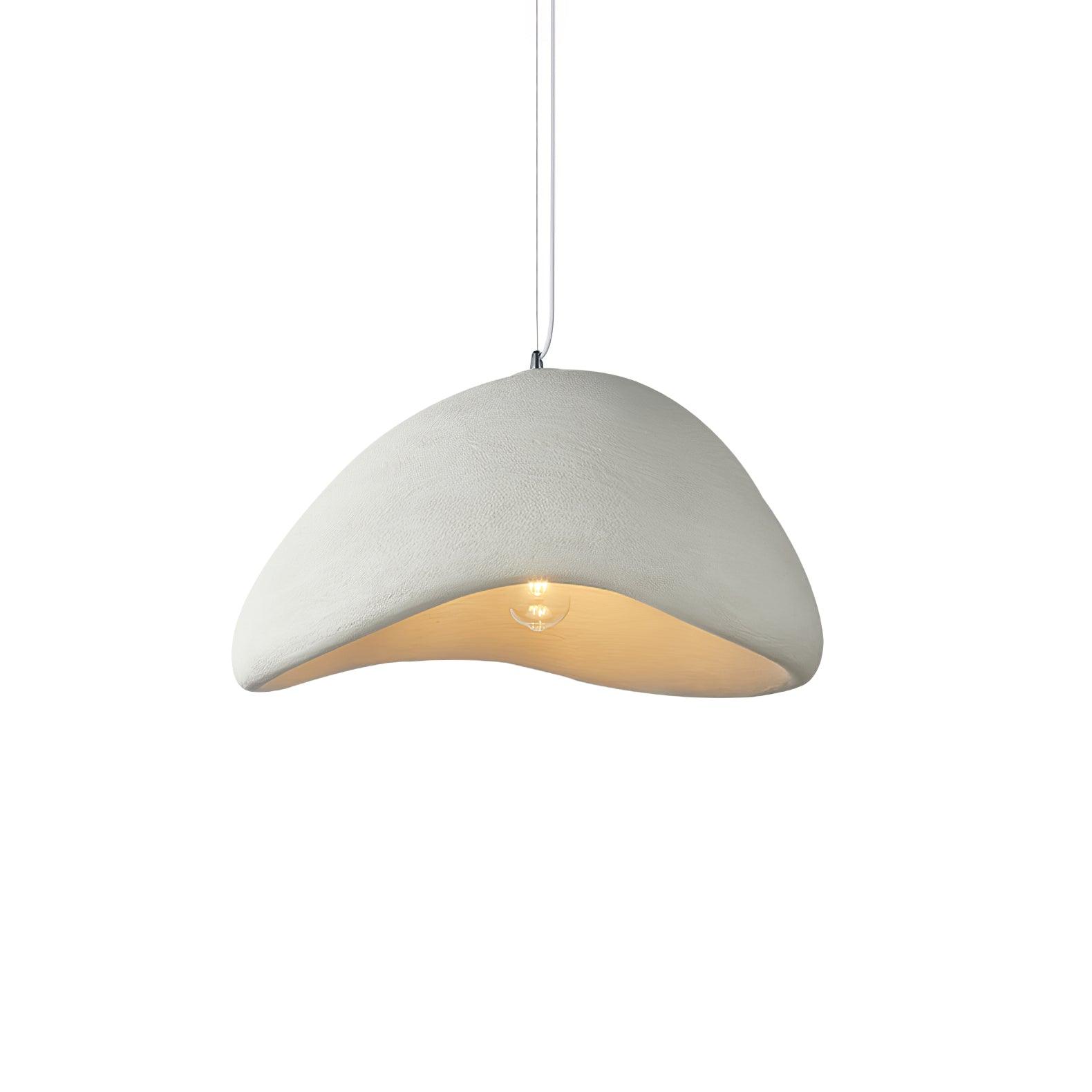 Sculptural Downward-Focused Damp-Rated Pendant Light (Hardwired)