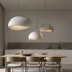 Sculptural Downward-Focused Damp-Rated Pendant Light (Hardwired)