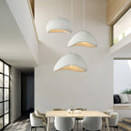 Sculptural Downward-Focused Damp-Rated Pendant Light (Hardwired)