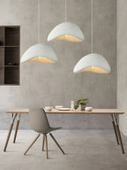 Sculptural Downward-Focused Damp-Rated Pendant Light (Hardwired)