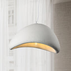 Sculptural Downward-Focused Damp-Rated Pendant Light (Hardwired)