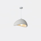 Sculptural Downward-Focused Damp-Rated Pendant Light (Hardwired)