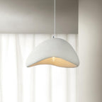 Sculptural Downward-Focused Damp-Rated Pendant Light (Hardwired)