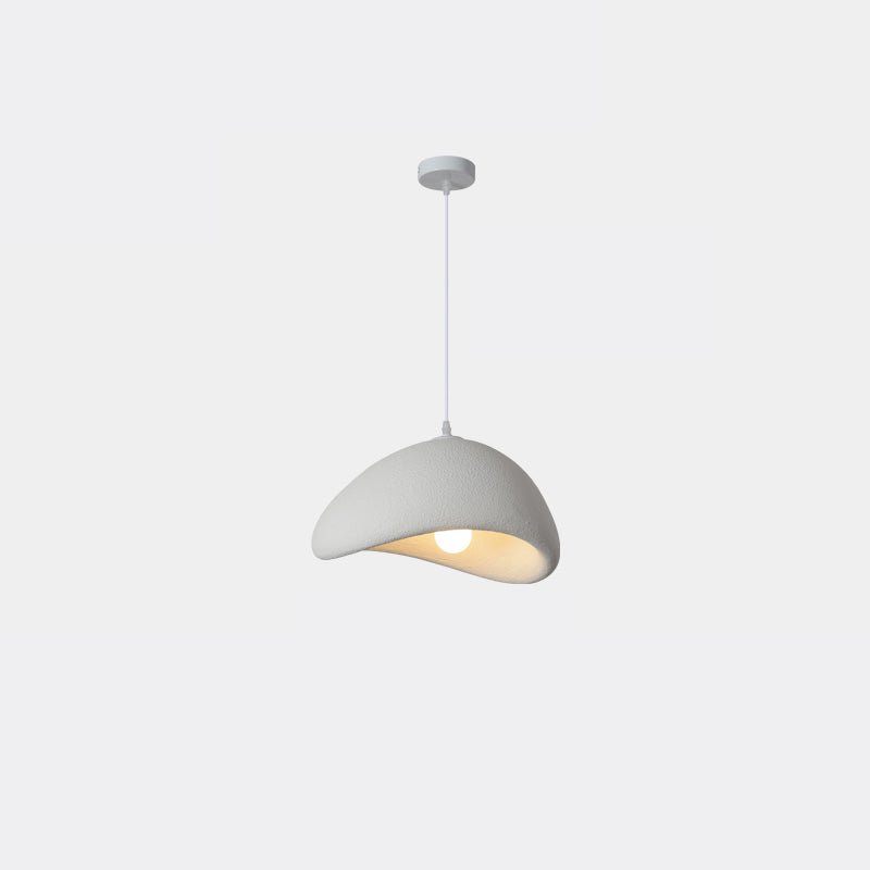 Sculptural Downward-Focused Damp-Rated Pendant Light (Hardwired)