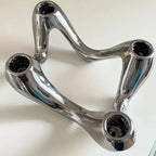 Sculptural Glazed Ceramic Candelabra