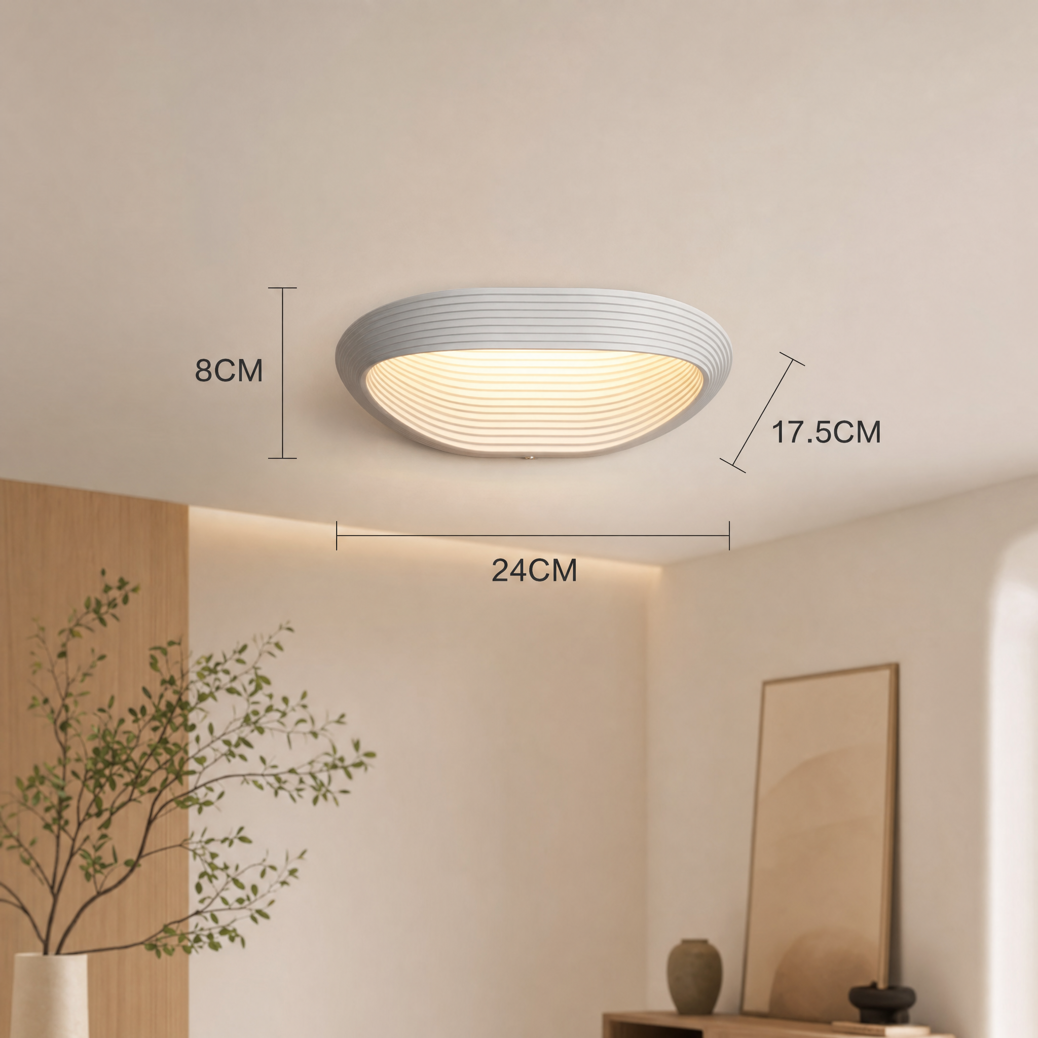 Sculptural Iron Enamel LED Wall Sconce (Rotatable)