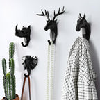 Sculptural Resin Animal Wall Hook (11 lb Capacity)