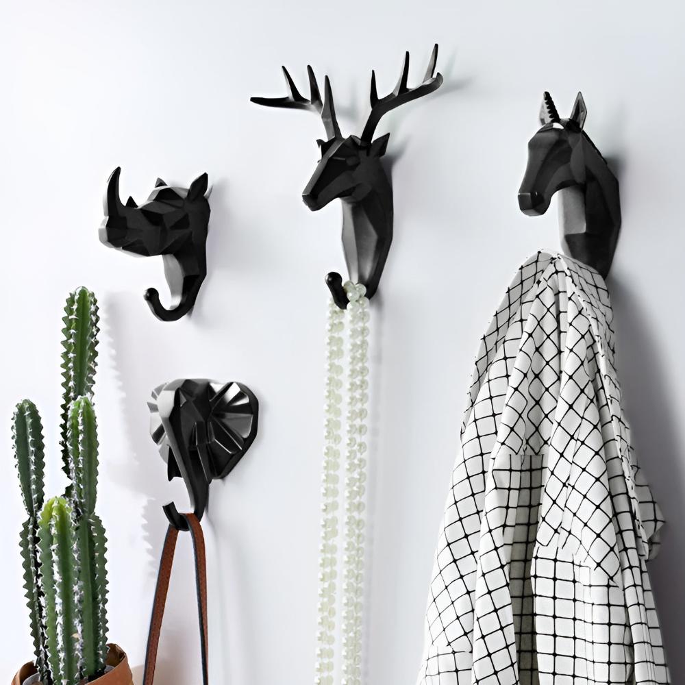 Sculptural Resin Animal Wall Hook (11 lb Capacity)
