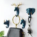 Sculptural Resin Animal Wall Hook (11 lb Capacity)