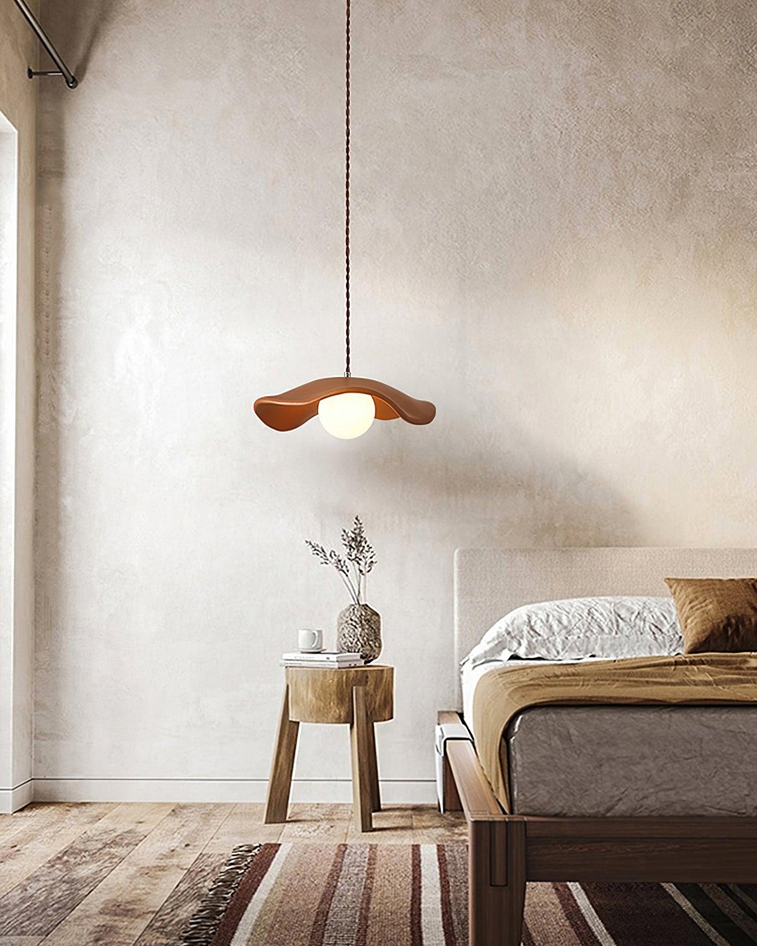 Sculptural Resin Glare-Free Pendant Light