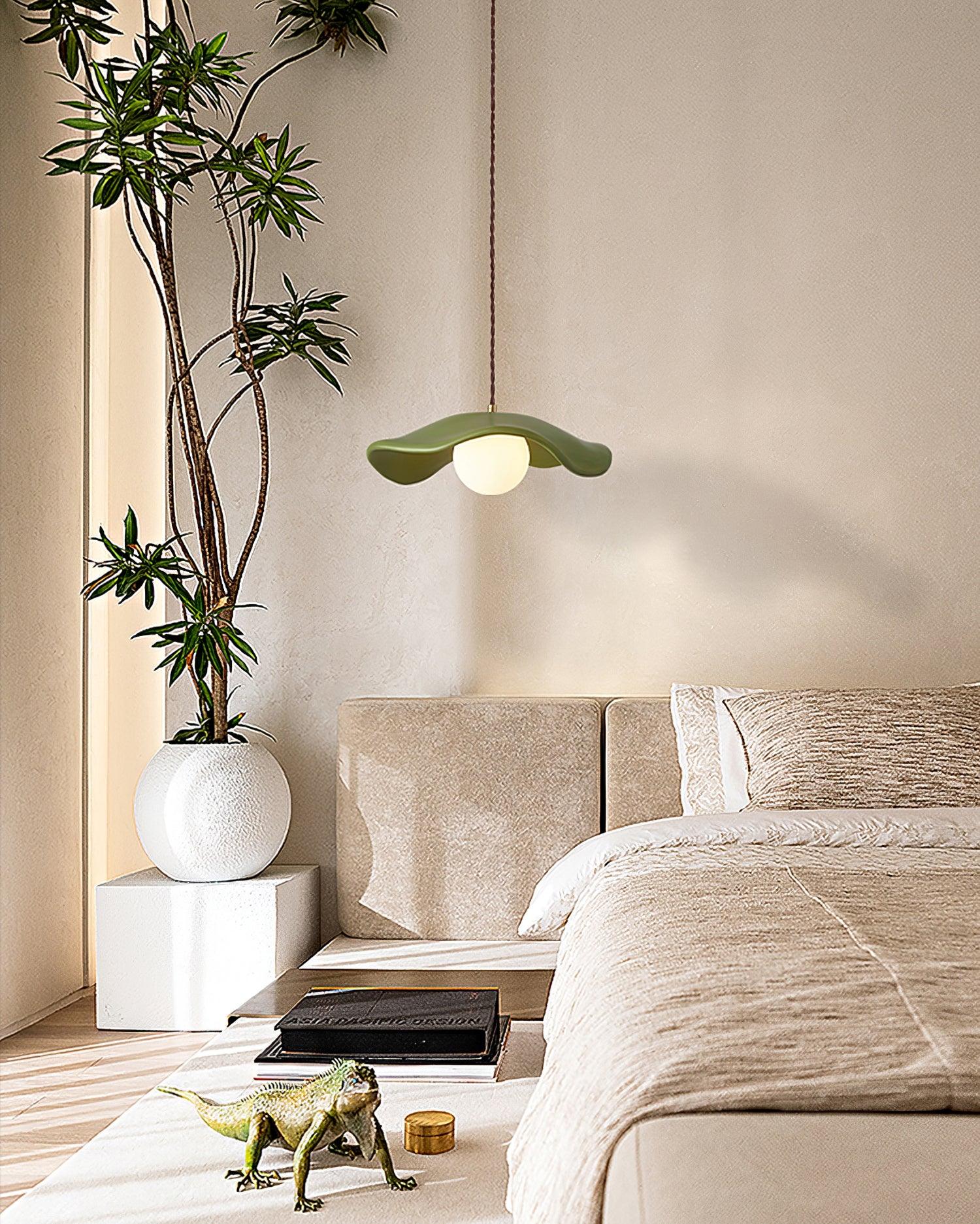 Sculptural Resin Glare-Free Pendant Light