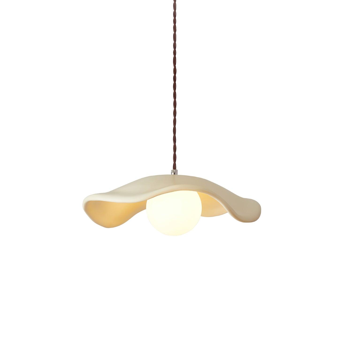 Sculptural Resin Glare-Free Pendant Light