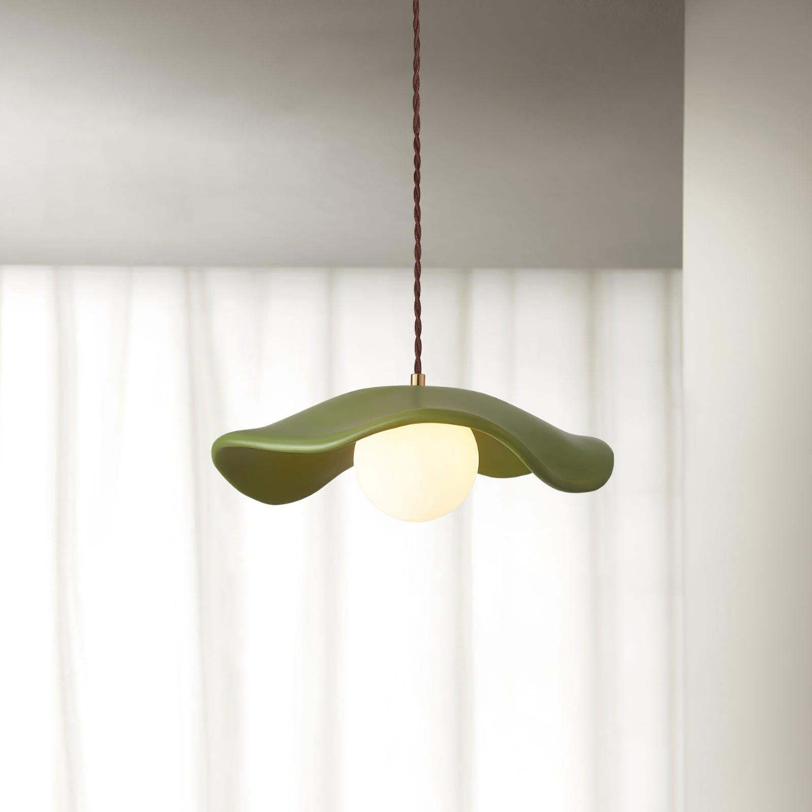 Sculptural Resin Glare-Free Pendant Light