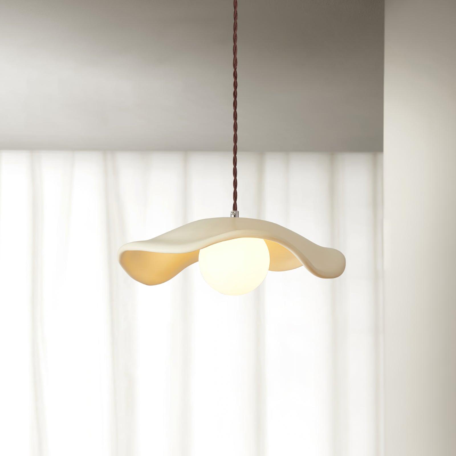 Sculptural Resin Glare-Free Pendant Light