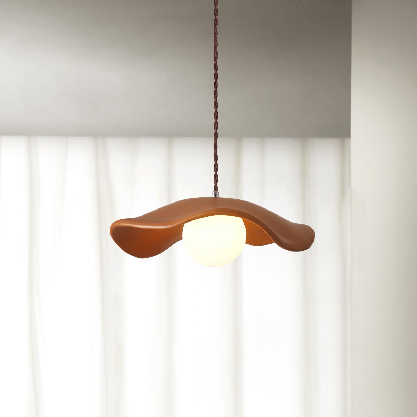 Sculptural Resin Glare-Free Pendant Light
