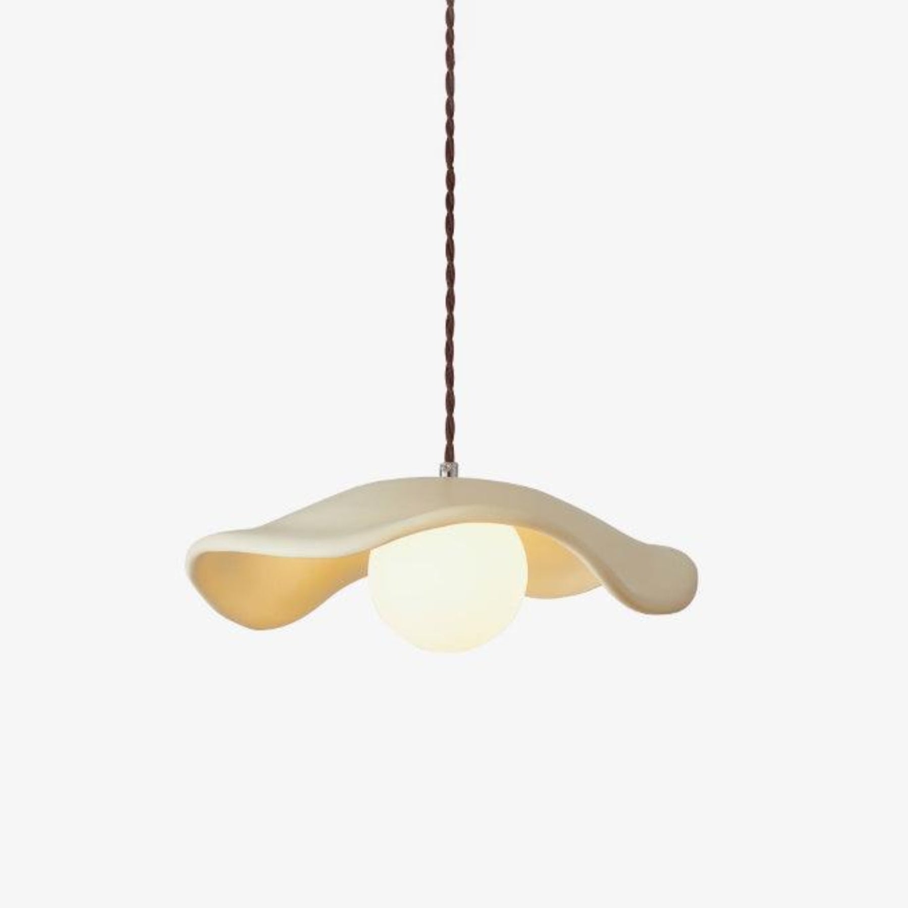 Sculptural Resin Glare-Free Pendant Light