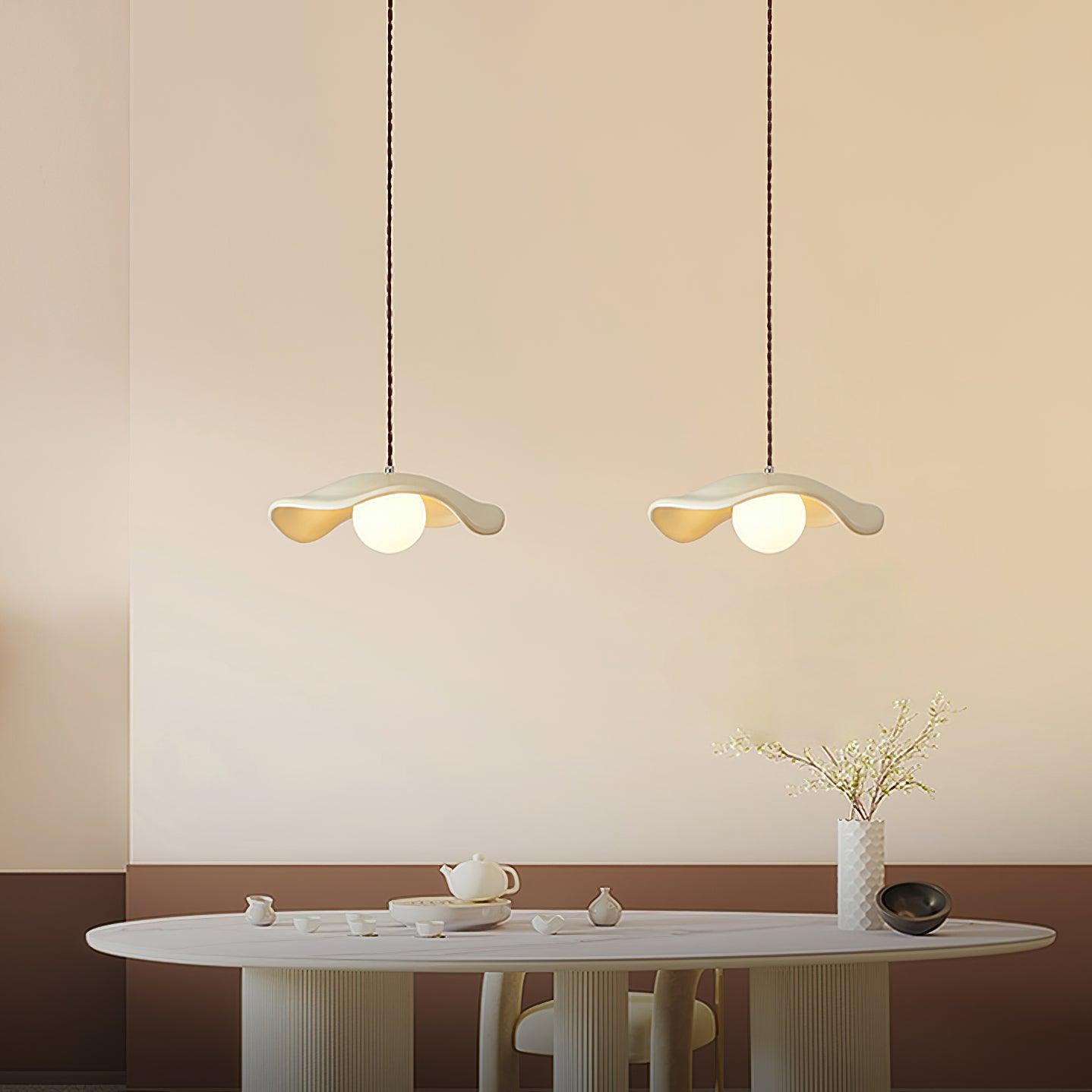 Sculptural Resin Glare-Free Pendant Light