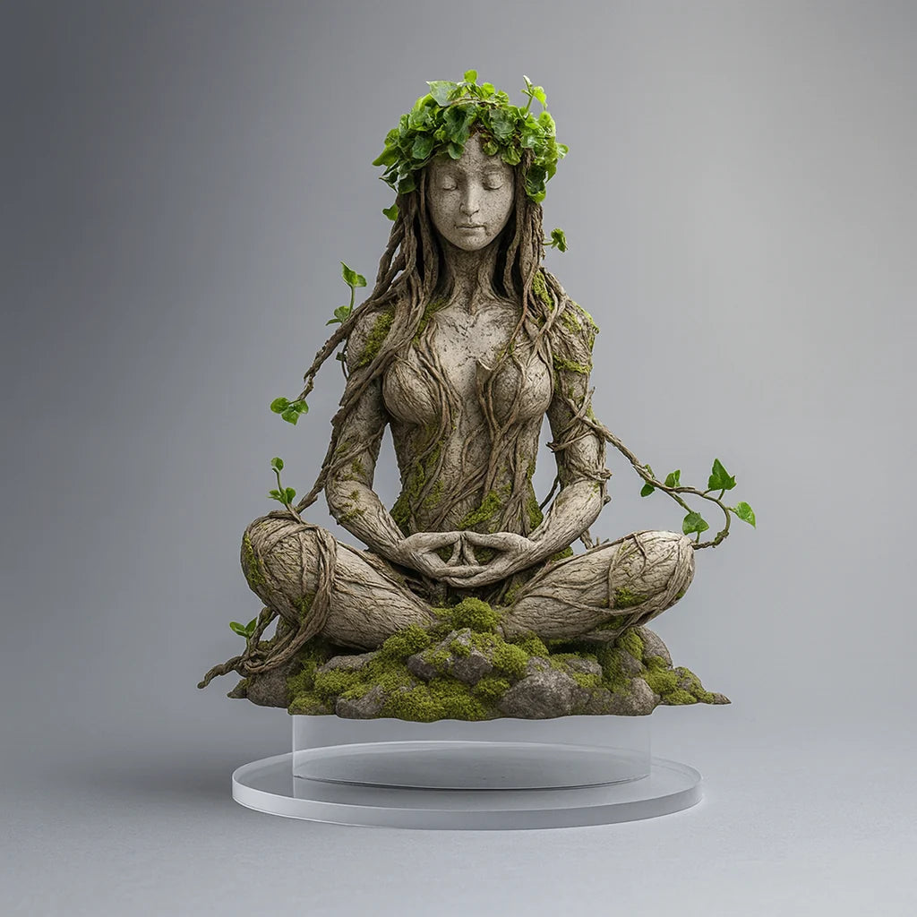 Sculpture Clear Acrylic Minimalist Meditation Decor