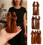 Sculpture Handcrafted Resin Wood Grain Finish